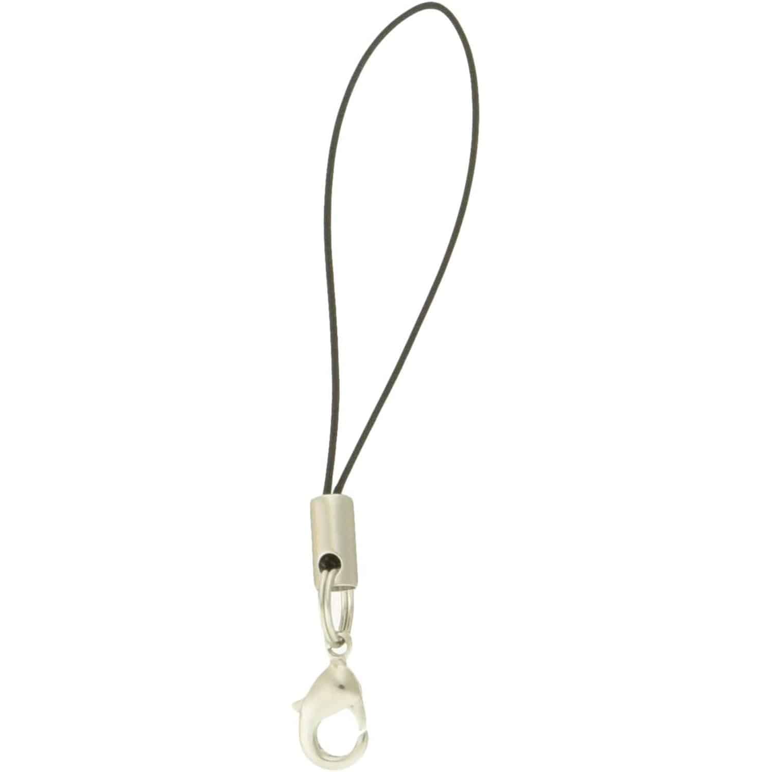 日本紐釦貿易 カン付ナスカンストラップ 5本入 黒 KD161 (ご注文単位1束)【直送品】