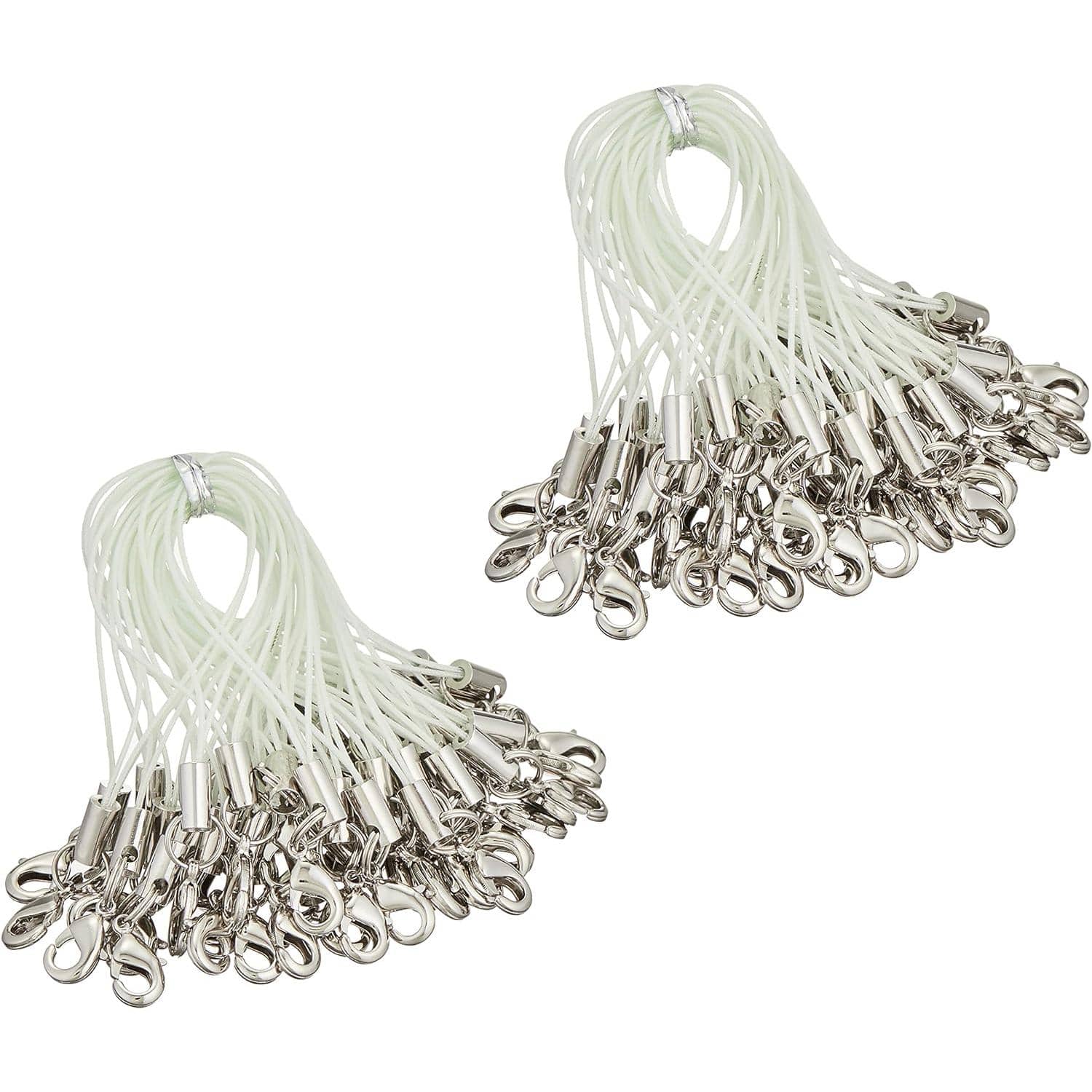 日本紐釦貿易 カン付ナスカンストラップ 100本入 水色 KD164-100 (ご注文単位1束)【直送品】