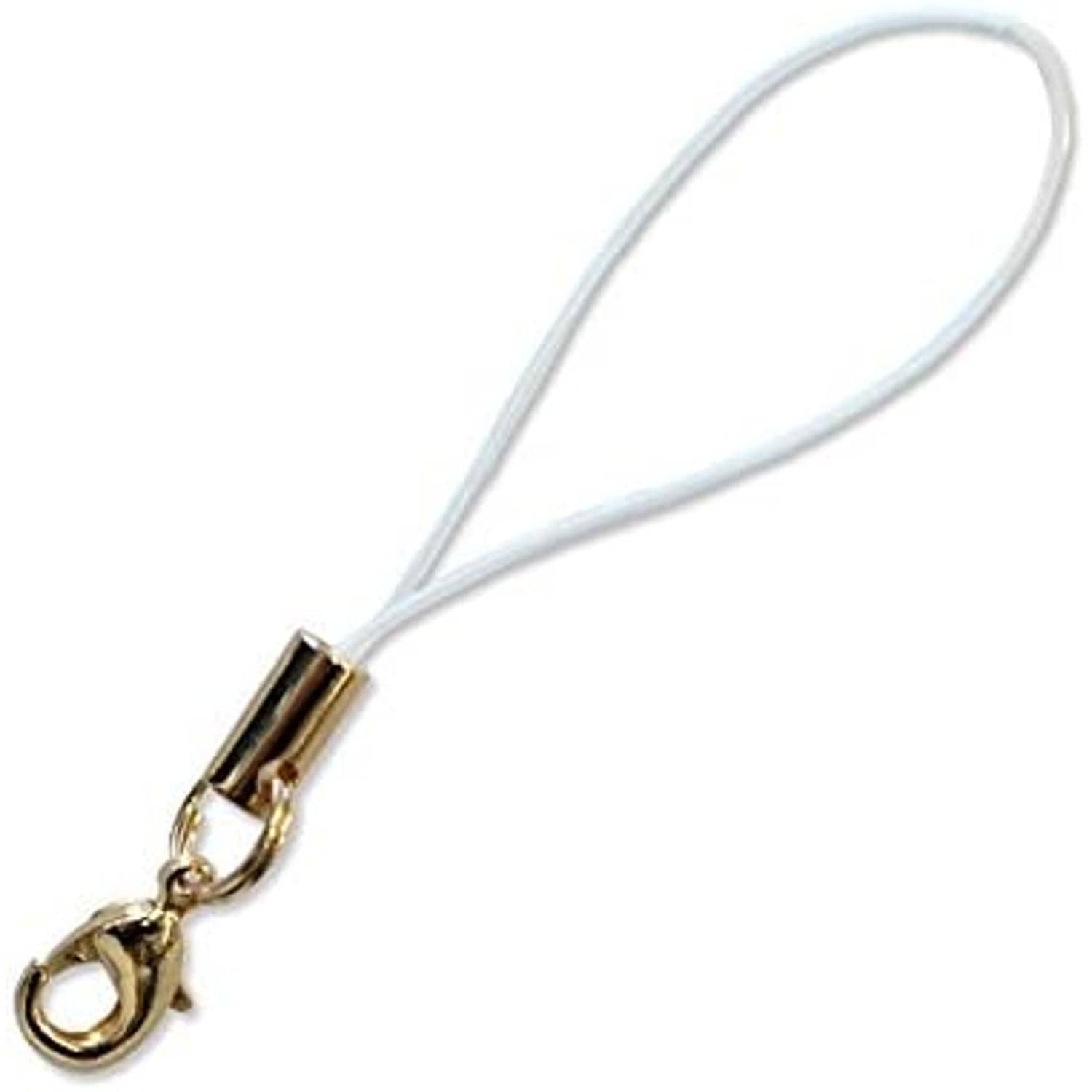 日本紐釦貿易 カン付きナスカンストラップ 5本入 白 KD134 （ご注文単位1束）【直送品】