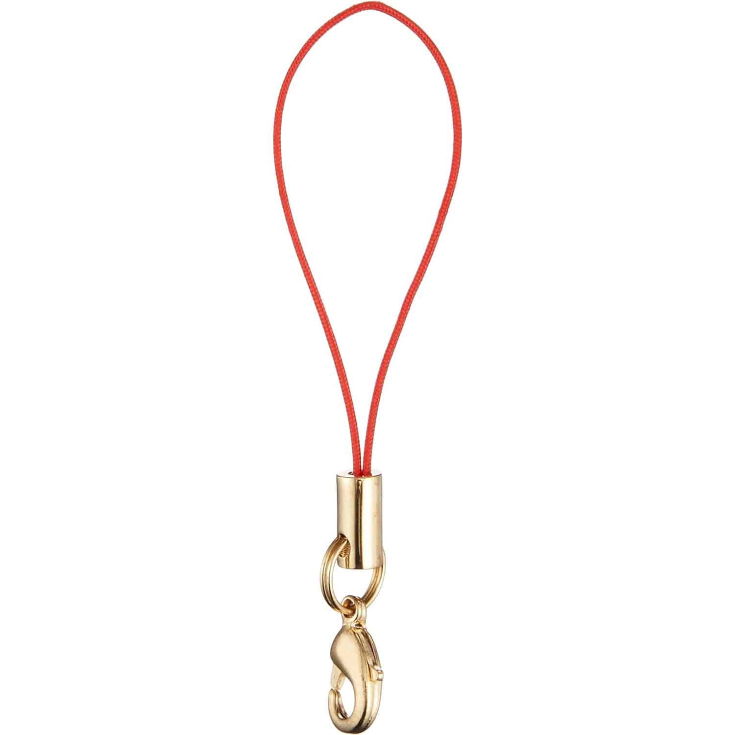 日本紐釦貿易 カン付きナスカンストラップ 5本入 赤 KD135 （ご注文単位1束）【直送品】