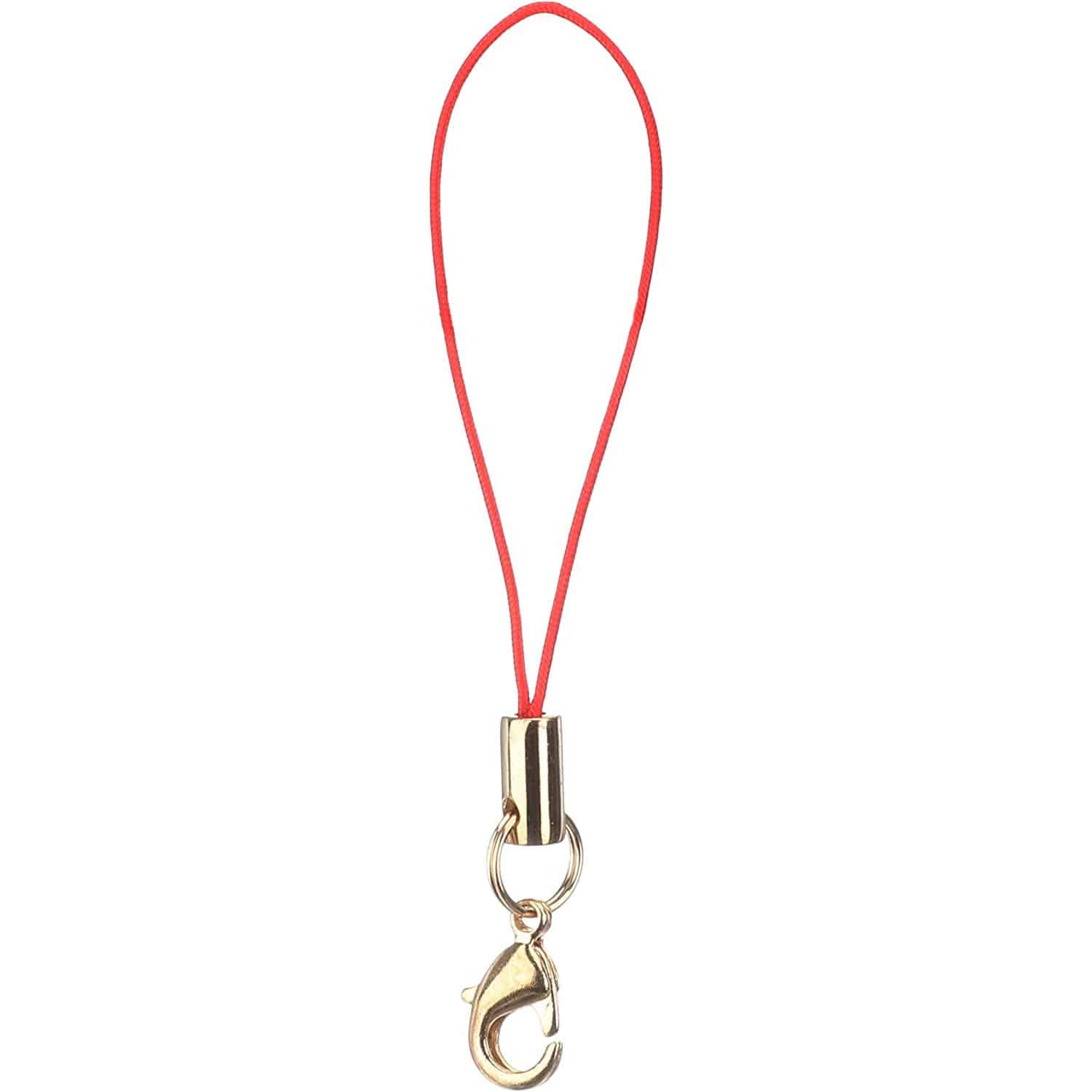 日本紐釦貿易 カン付きナスカンストラップ 100本入 赤 KD135-100 (ご注文単位1束)【直送品】