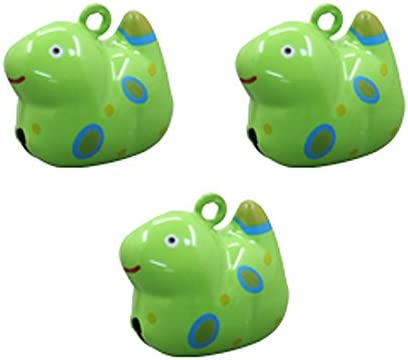 日本紐釦貿易 干支鈴 全身タイプ 3個入 ヘビ 約W23×H20mm CF85 （ご注文単位1束）【直送品】