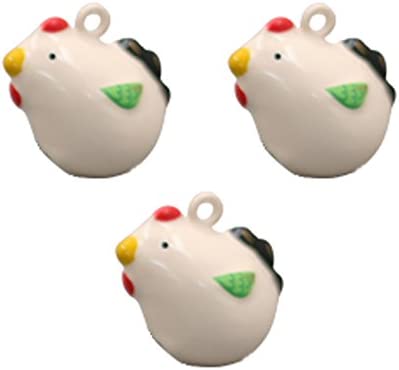 日本紐釦貿易 干支鈴 全身タイプ 3個入 トリ 約W23×H20mm CF89 （ご注文単位1束）【直送品】