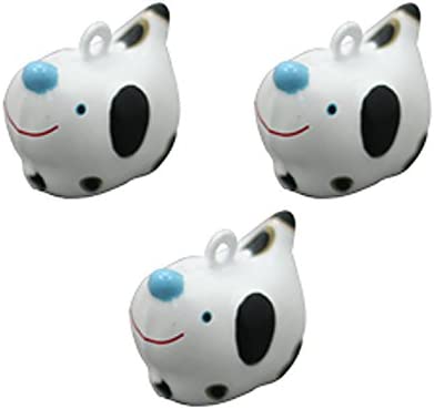 日本紐釦貿易 干支鈴 全身タイプ 3個入り イヌ 約W23×H20mm CF90 （ご注文単位1束）【直送品】