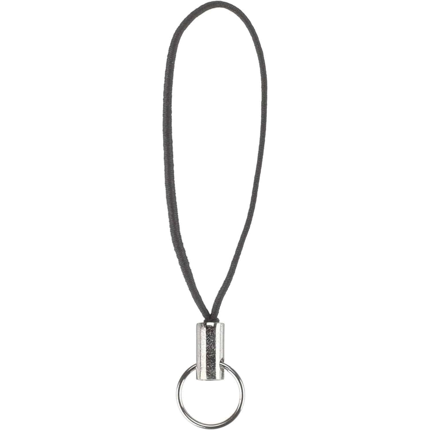 日本紐釦貿易 ゴム紐ストラップ 5個入 黒 KD170 （ご注文単位1束）【直送品】