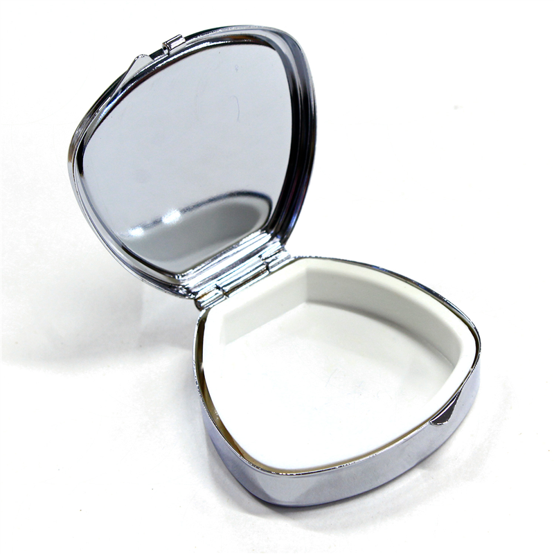 日本紐釦貿易(Nippon Chuko) ピルケース 貝型 鏡なし W50×H50mm シルバー A8-34 1個（ご注文単位1個）【直送品】