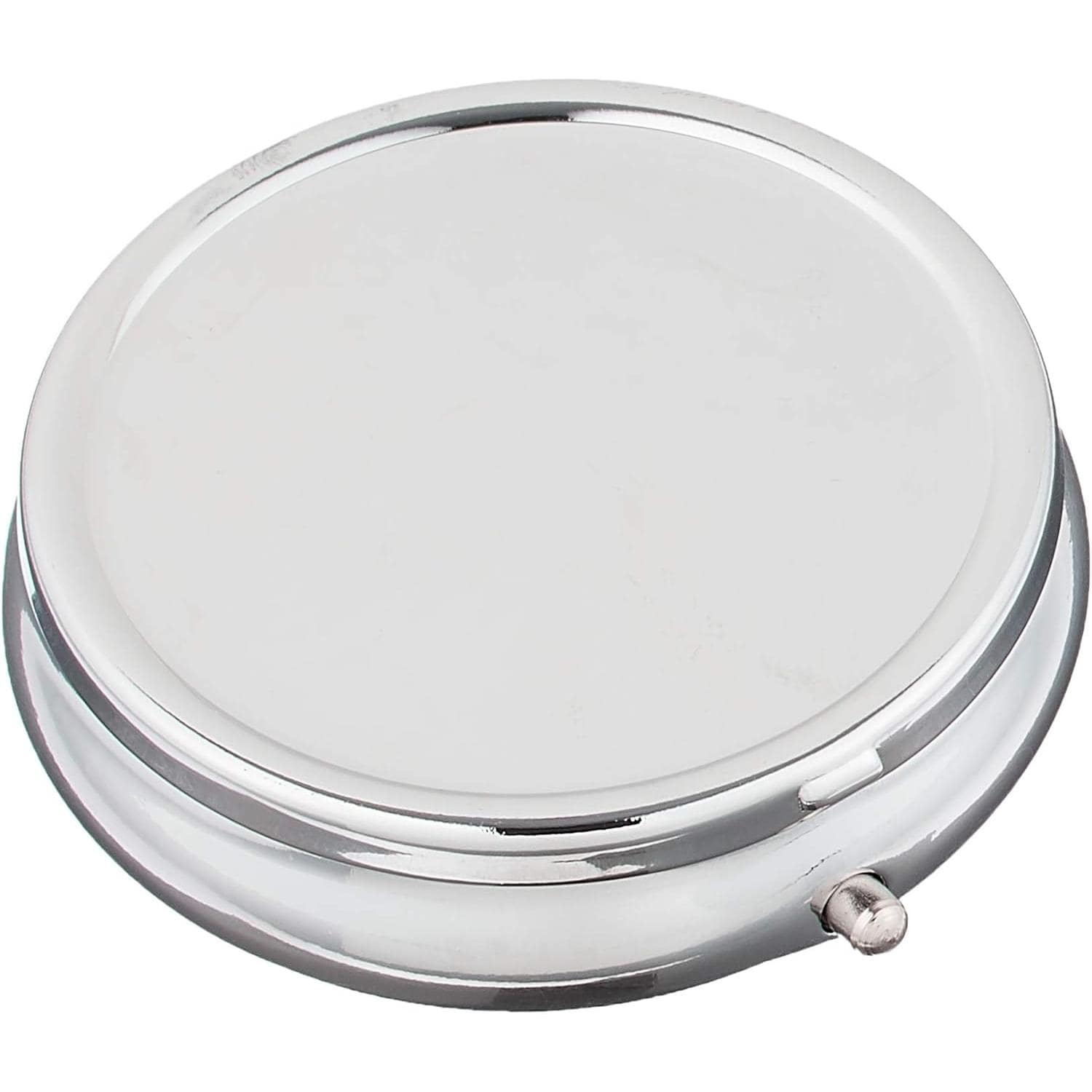 日本紐釦貿易 ピルケース 丸型 φ50mm シルバー A8-36 （ご注文単位1個）【直送品】