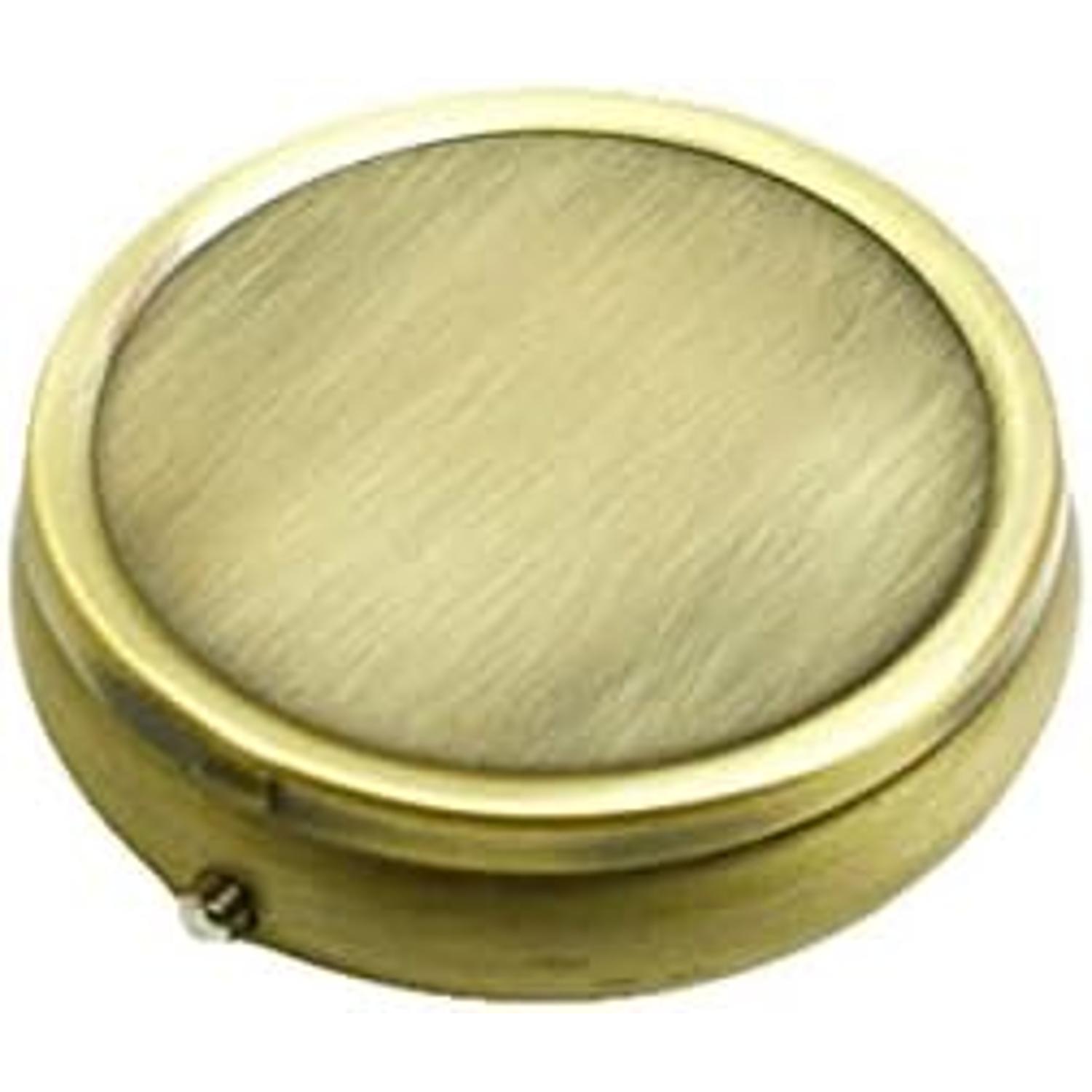 日本紐釦貿易 ピルケース 丸型 φ50mm アンティークゴールド A8-37 （ご注文単位1個）【直送品】
