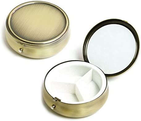 日本紐釦貿易 ピルケース 丸型 φ61mm アンティークゴールド A8-42 （ご注文単位1個）【直送品】