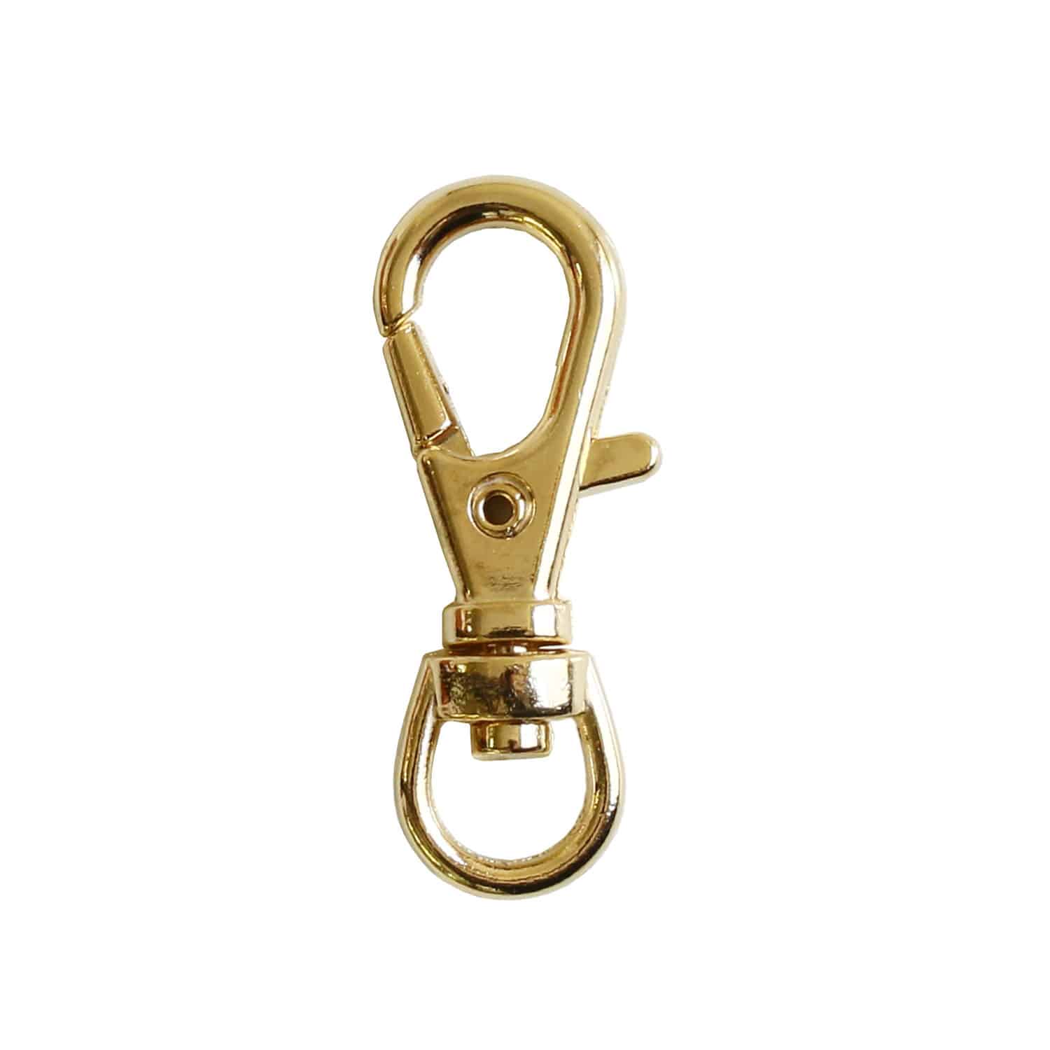 >日本紐釦貿易 バッグ用ナスカン 内径0.6x3.2cm ゴールド 10個入 S27-22 (ご注文単位1束)【直送品】