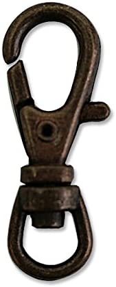 日本紐釦貿易 バッグ用ナスカン 内径0.6x3.2cm アンティークゴールド 10個入 S27-23 （ご注文単位1束）【直送品】