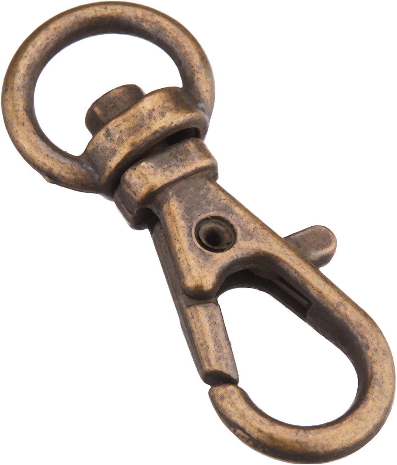 日本紐釦貿易 バッグ用ナスカン 内径0.9x3.3cm アンティークゴールド 10個入 S27-27 （ご注文単位1束）【直送品】