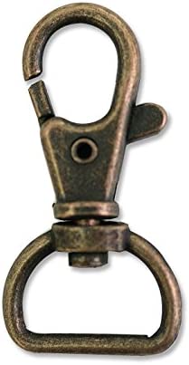 日本紐釦貿易 バッグ用ナスカン 内径1.6x4.2cm アンティークゴールド 10個入 S27-35 （ご注文単位1束）【直送品】