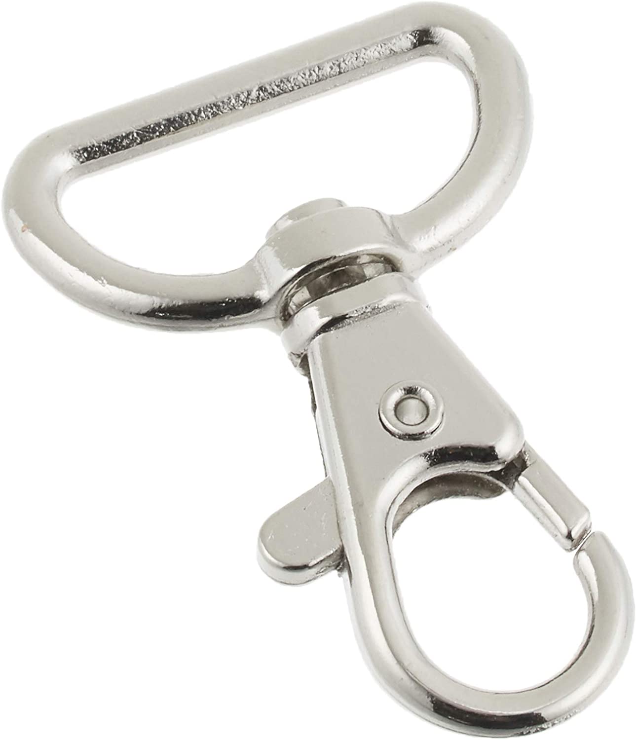 日本紐釦貿易 バッグ用ナスカン 内径2.2x4.2cm シルバー 10個入 S27-37 （ご注文単位1束）【直送品】