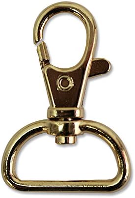 日本紐釦貿易 バッグ用ナスカン 内径2.2x4.2cm ゴールド 10個入 S27-38 （ご注文単位1束）【直送品】