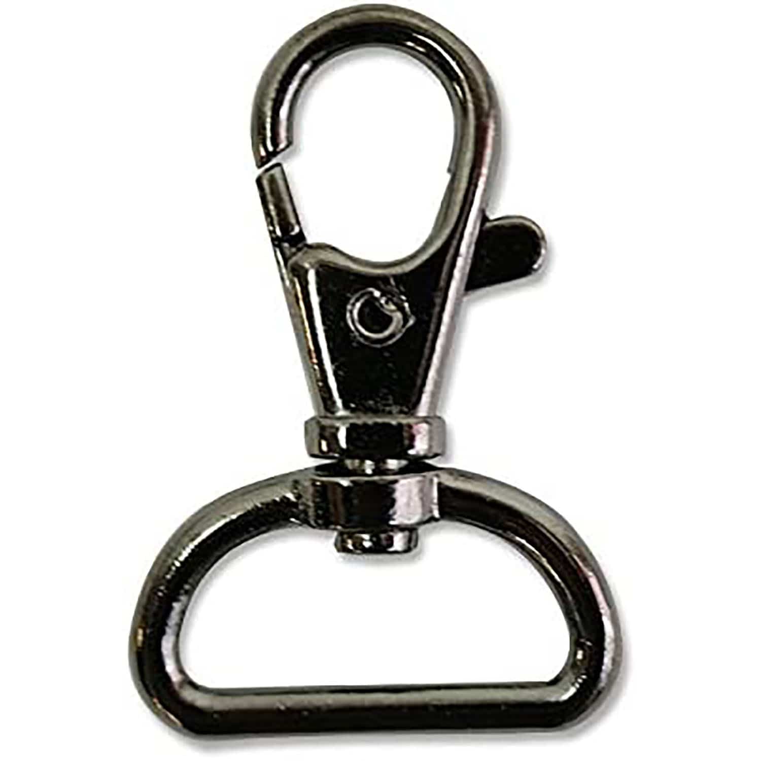 日本紐釦貿易 バッグ用ナスカン 内径2.2x4.2cm ブラックニッケル 10個入 S27-40 (ご注文単位1束)【直送品】