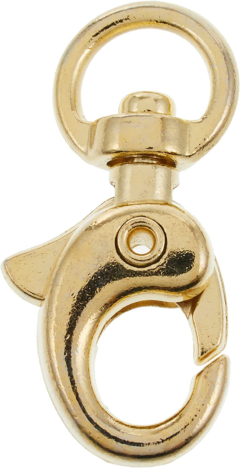 >日本紐釦貿易 バッグ用ナスカン 内径0.9xH3cm ゴールド 10個入 S27-62 (ご注文単位1束)【直送品】