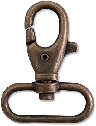 日本紐釦貿易 バッグ用ナスカン 内径3.1xH5.2cm 6個入 アンティークゴールド S27-67-AG （ご注文単位1束）【直送品】