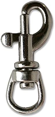 日本紐釦貿易 バッグ用ナスカン 内径0.6xH2.7cm シルバー 10個入 S27-69 （ご注文単位1束）【直送品】