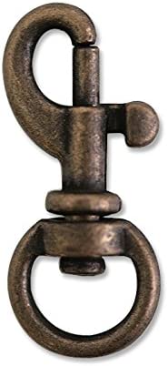 日本紐釦貿易 バッグ用ナスカン 内径0.9xH2.8cm アンティークゴールド 10個入 S27-73 （ご注文単位1束）【直送品】