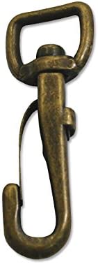 日本紐釦貿易 バッグ用ナスカン 全長4.9cm 内径巾1.2cm アンティークゴールド 10個入 S27-200 （ご注文単位1束）【直送品】