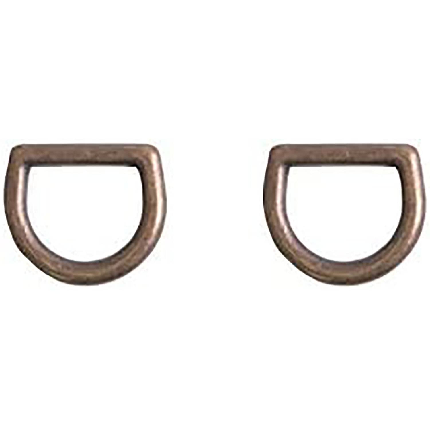 日本紐釦貿易 Dカン 2個入り 15mm アンティークゴールド SJDK2-AG （ご注文単位1束）【直送品】