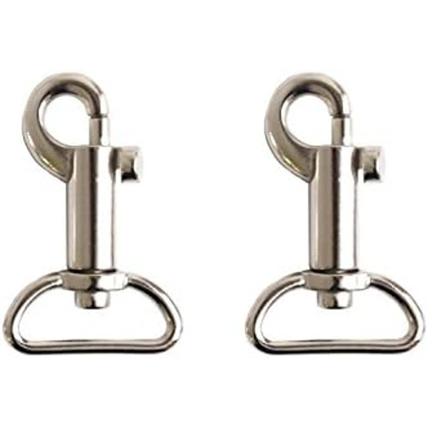 日本紐釦貿易 ナスカン D 2個入り 24mm シルバー SJNA23-S （ご注文単位1束）【直送品】