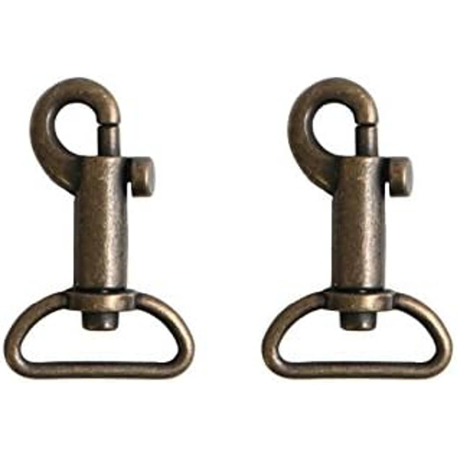 日本紐釦貿易 ナスカン D 2個入り 24mm アンティークゴールド SJNA24-AG （ご注文単位1束）【直送品】