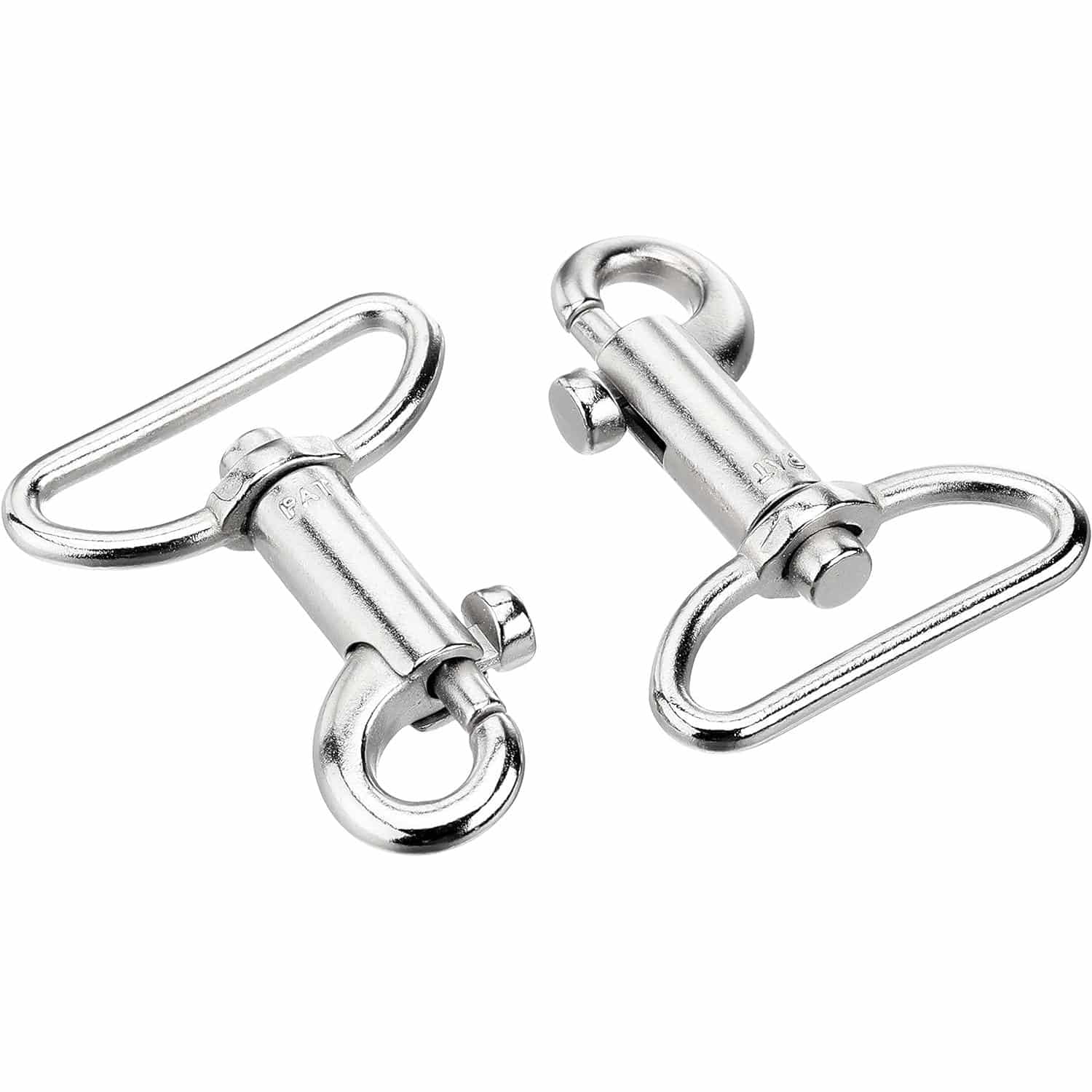 日本紐釦貿易 ナスカン D 2個入り 30mm シルバー SJNA25-S （ご注文単位1束）【直送品】