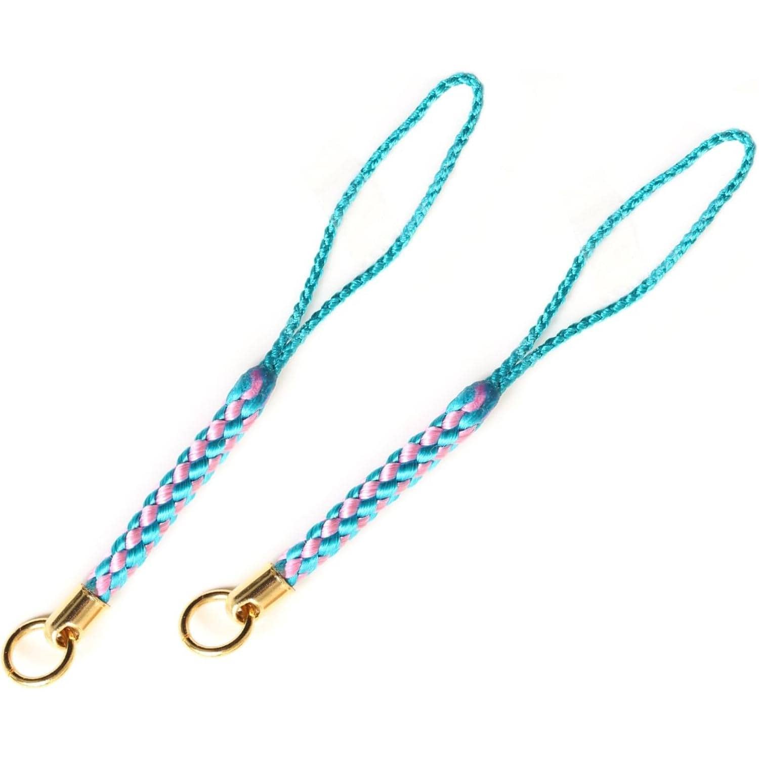 日本紐釦貿易 カン付根付 ブルー×ピンク 約全長8cm 10本入 F1-131 （ご注文単位1束）【直送品】