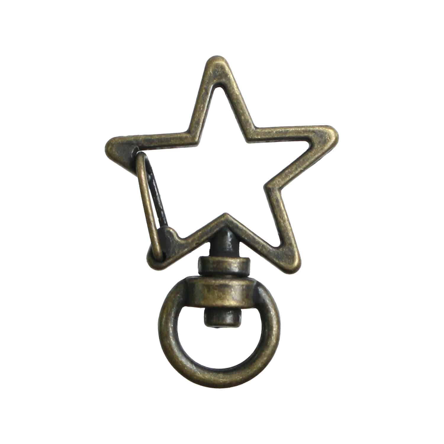 日本紐釦貿易 チャームナスカン 星 アンティークゴールド 外径W2.4cm 10個入 S27-512-AG （ご注文単位1束）【直送品】