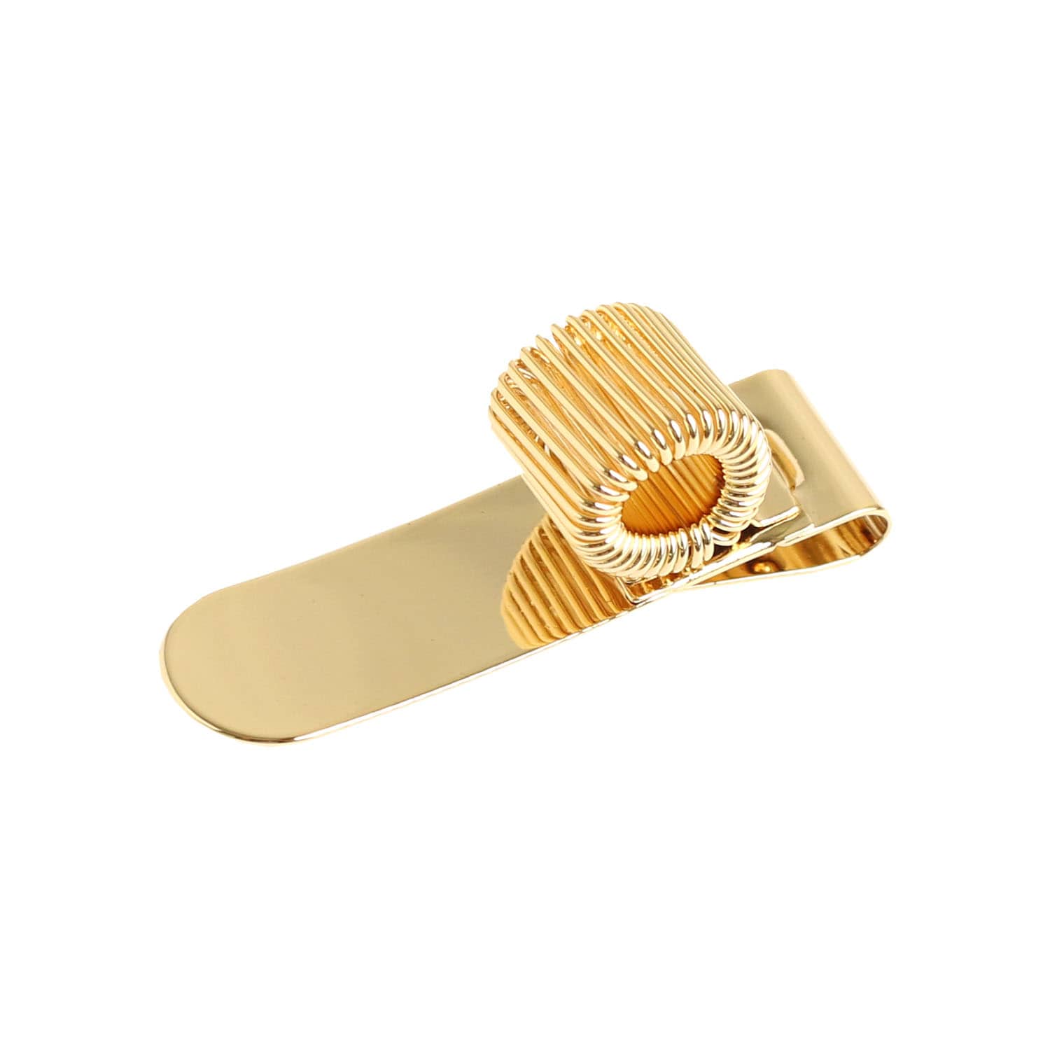 日本紐釦貿易 クリップペンホルダー W41×H11.5mm ゴールド 1個 A13-102 (ご注文単位1束)【直送品】