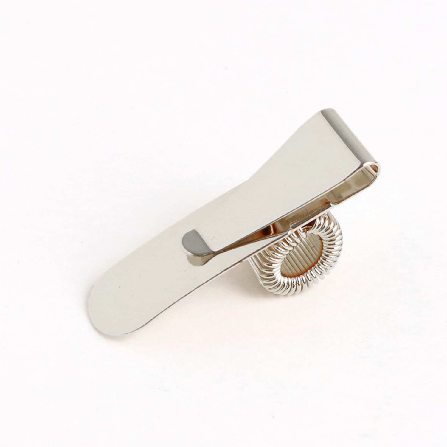 日本紐釦貿易 クリップペンホルダー W41×H11.5mm シルバー 1個 A13-103 (ご注文単位1束)【直送品】