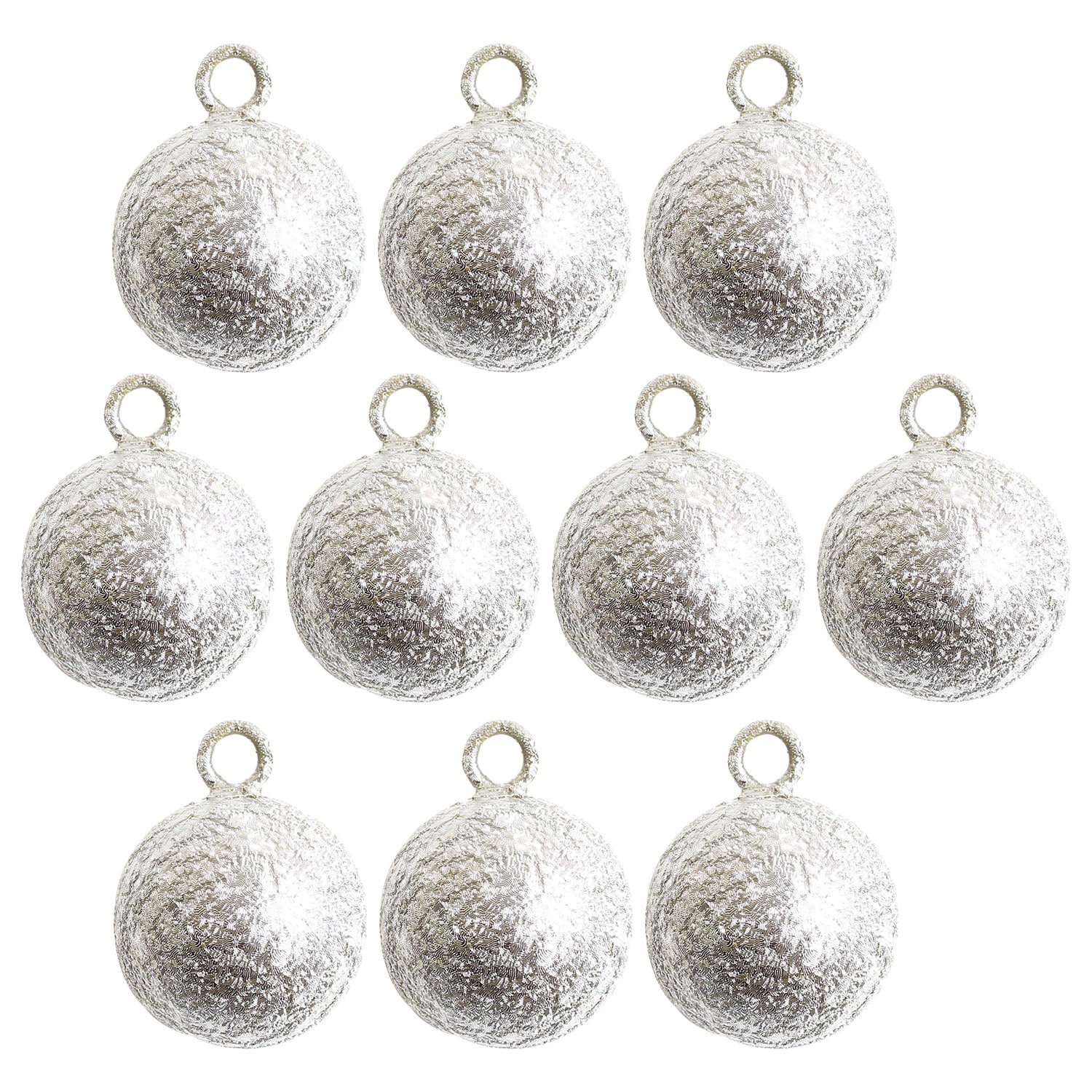 日本紐釦貿易 水琴鈴 丸型 チヂミ 10個 シルバー F6-52-10 （ご注文単位1束）【直送品】