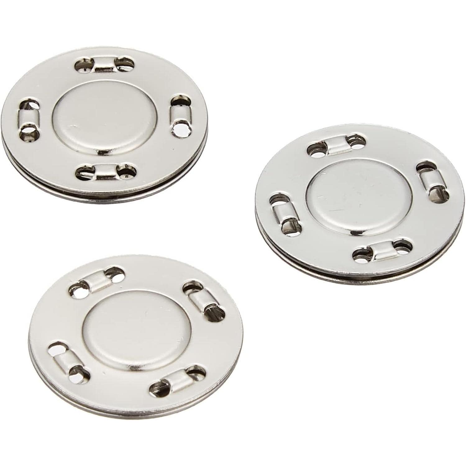 日本紐釦貿易 縫い付マグネット シルバー φ20mm 3組 SM8-S (ご注文単位1束)【直送品】