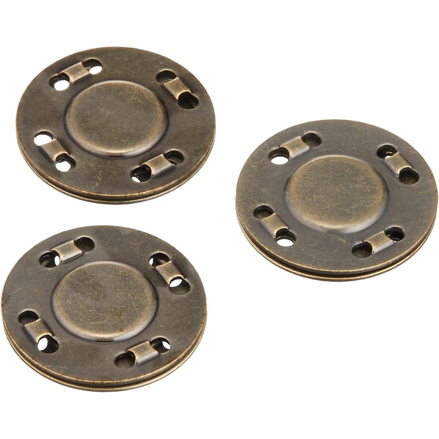 日本紐釦貿易 縫い付マグネット アンティークゴールド φ20mm 3組 SM8-AG (ご注文単位1束)【直送品】