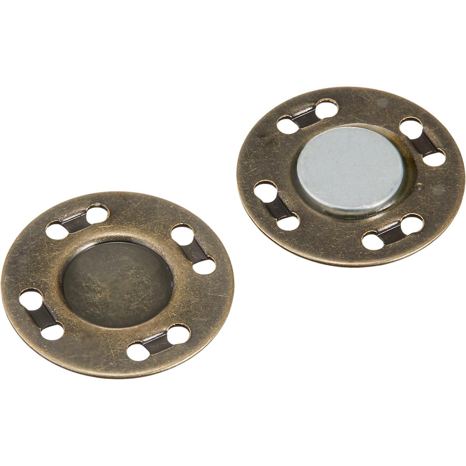 日本紐釦貿易 縫い付マグネット アンティークゴールド φ20mm 3組 SM8-AG (ご注文単位1束)【直送品】