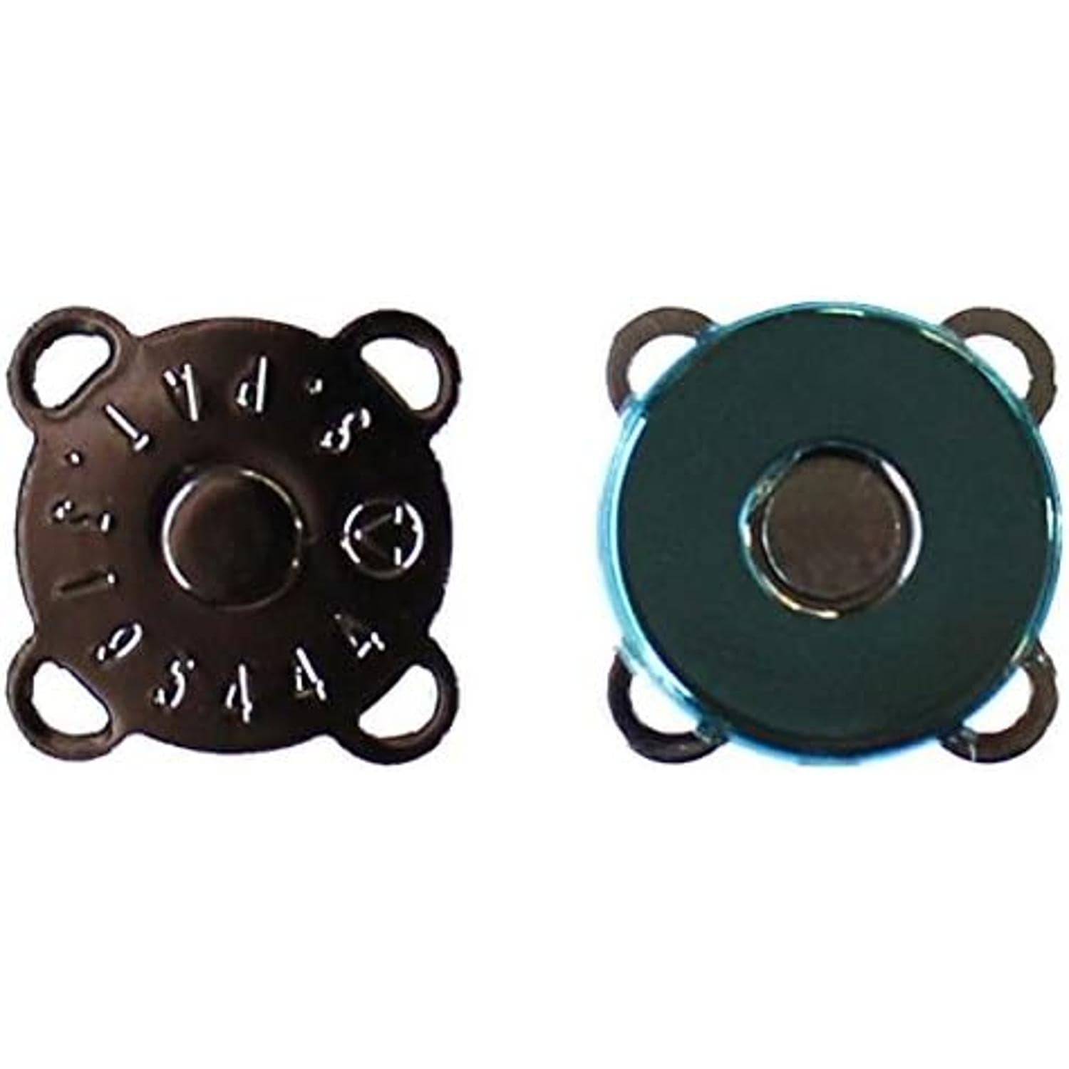 日本紐釦貿易 縫い付マグネット ブラックニッケル φ18mm 3組 SM9-BN (ご注文単位1束)【直送品】