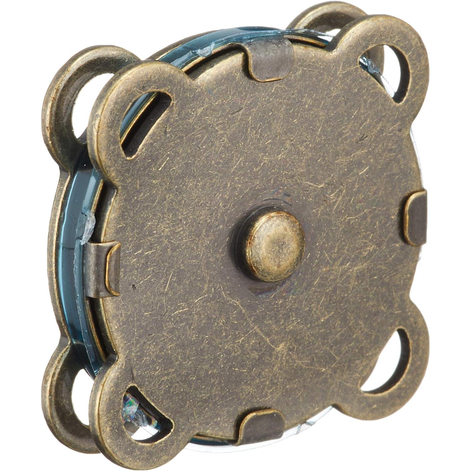 日本紐釦貿易 縫い付マグネット アンティークゴールド φ18mm 3組 SM9-AG (ご注文単位1束)【直送品】