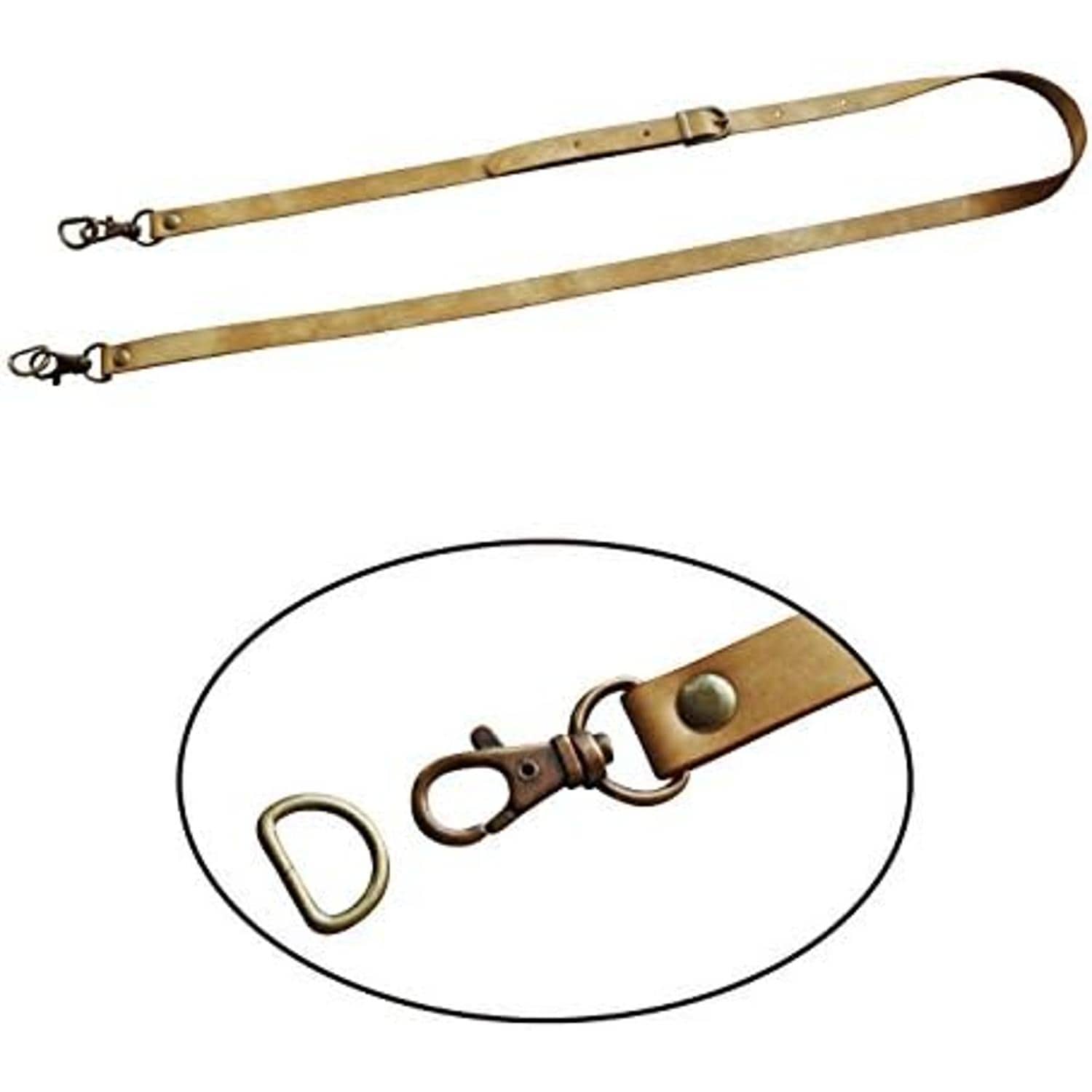 日本紐釦貿易 イタリア製本革リバーシブルショルダー 1.5cm巾 YF3-B （ご注文単位1本）【直送品】