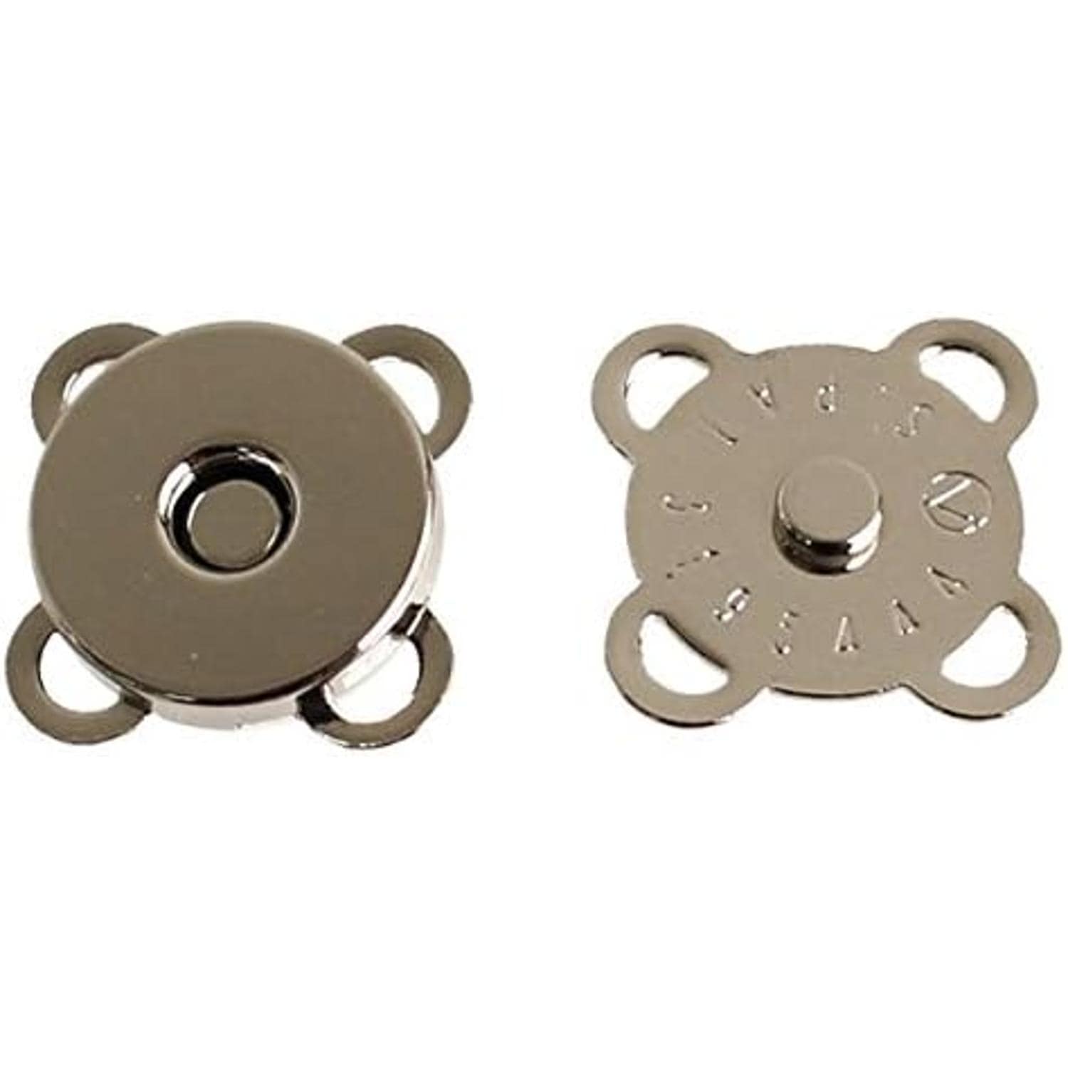 日本紐釦貿易 縫い付けマグネット シルバー φ15mm 3組 SM2-S (ご注文単位1束)【直送品】