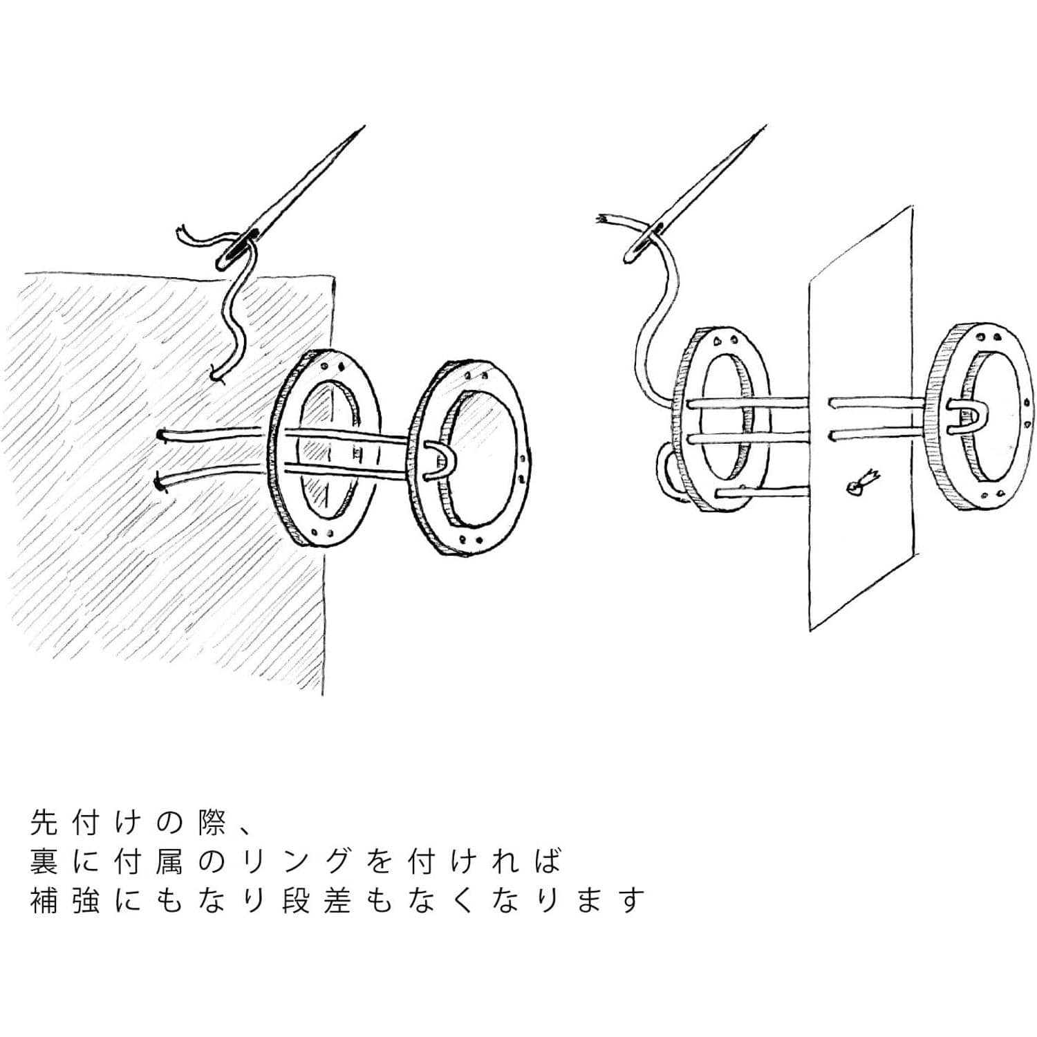 日本紐釦貿易 プラスチック縫い付けマグネット 黒 φ22mm 3組 SM3-B (ご注文単位1束)【直送品】