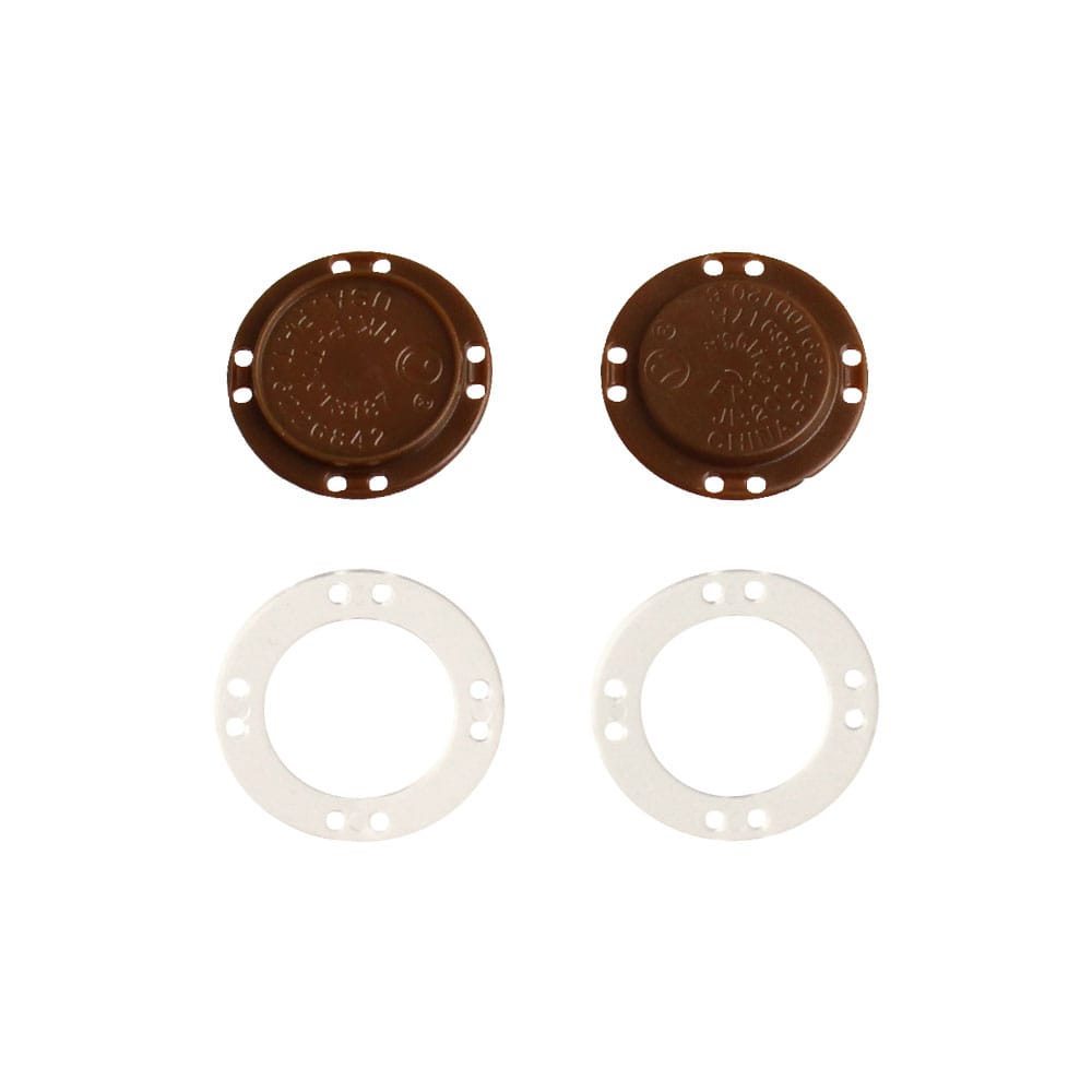 日本紐釦貿易 プラスチック縫い付けマグネット 茶 φ22mm 3組 SM3-C (ご注文単位1束)【直送品】