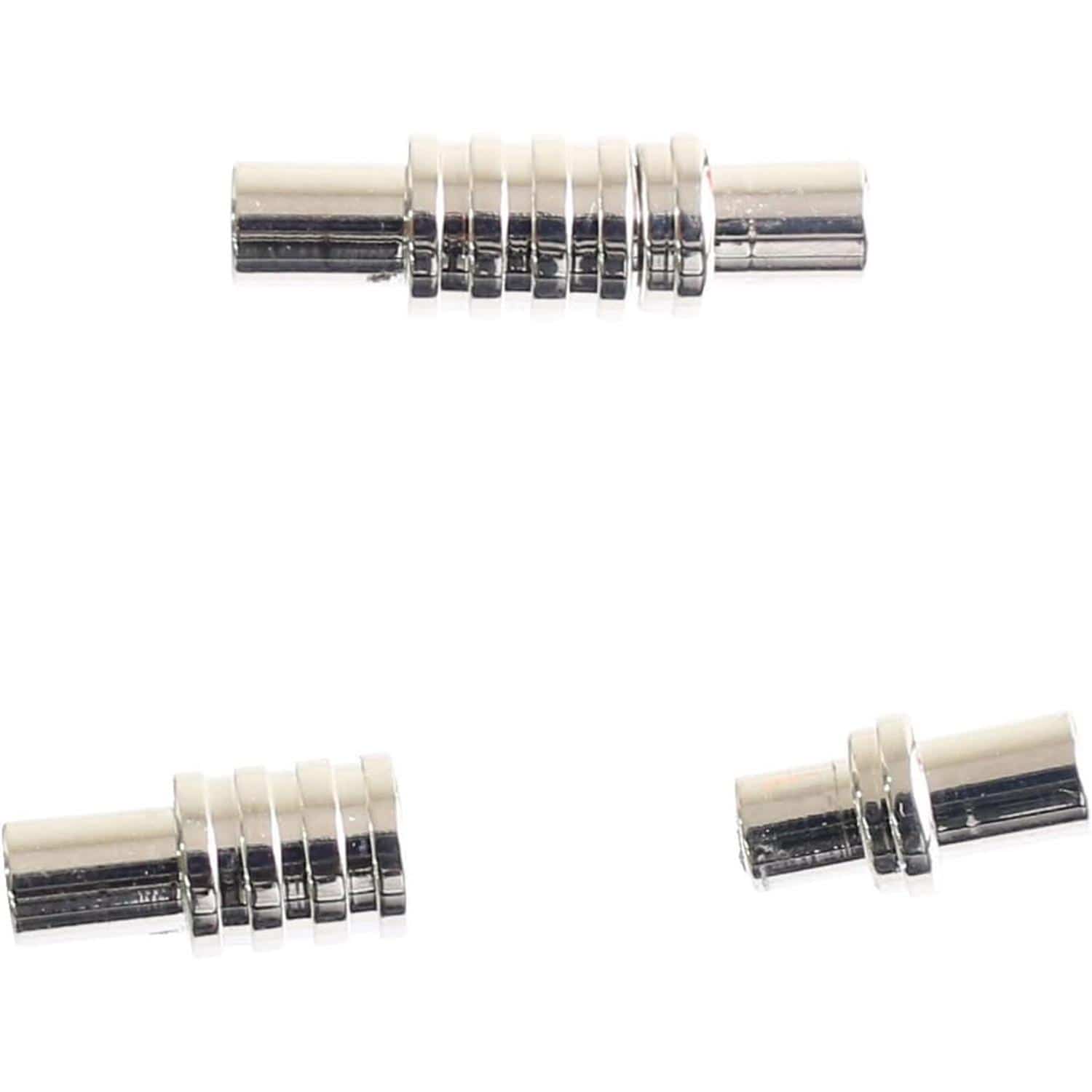 日本紐釦貿易 マグネットクラスプ 丸 丸紐φ2mm用 シルバー 1組 YA001-2-S (ご注文単位1束)【直送品】