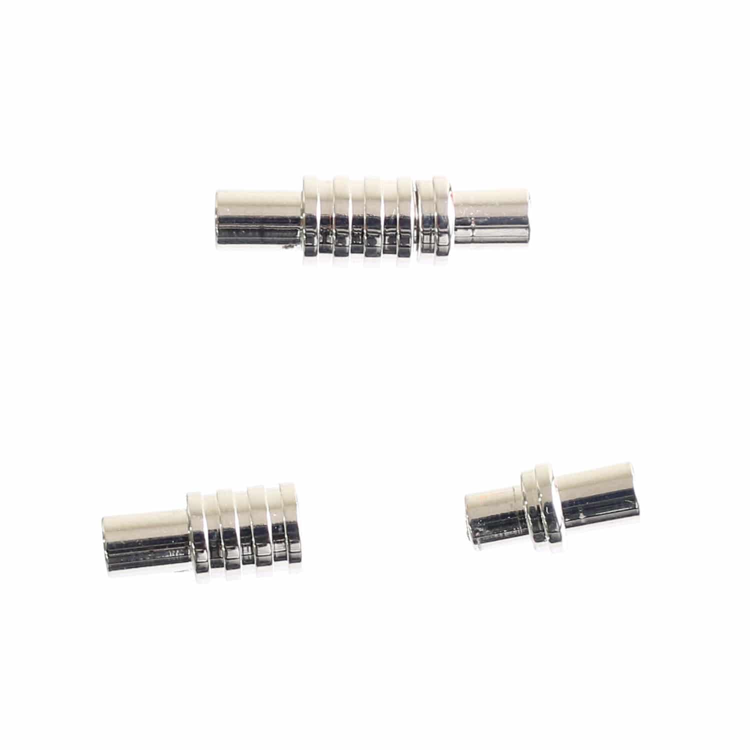 日本紐釦貿易 マグネットクラスプ 丸 丸紐φ2mm用 シルバー 1組 YA001-2-S (ご注文単位1束)【直送品】