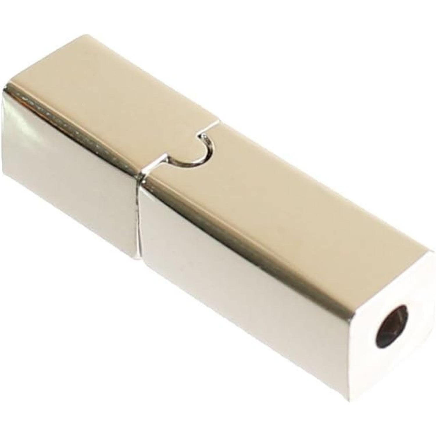 日本紐釦貿易 マグネットクラスプ 四角 丸紐φ2mm用 シルバー 1組 YA002-2-S (ご注文単位1束)【直送品】