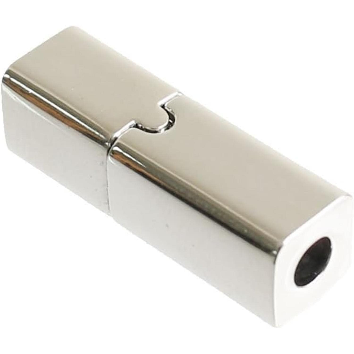 日本紐釦貿易 マグネットクラスプ 四角 丸紐φ3mm用 シルバー 1組 YA002-3-S (ご注文単位1束)【直送品】