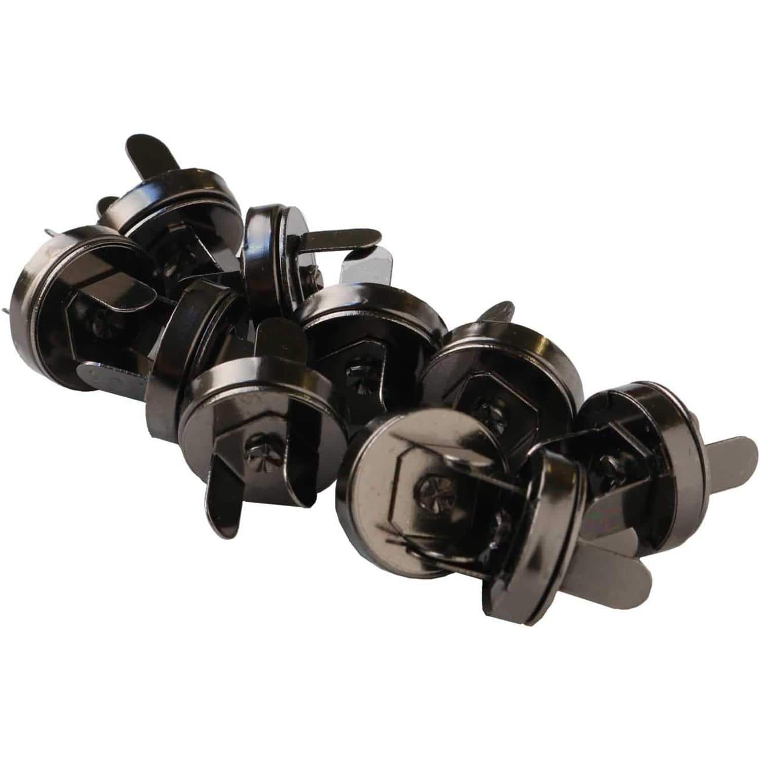 日本紐釦貿易 差し込みタイプ 14mm ブラックニッケル イブシ 10組入 SM11-BN-10 (ご注文単位1束)【直送品】