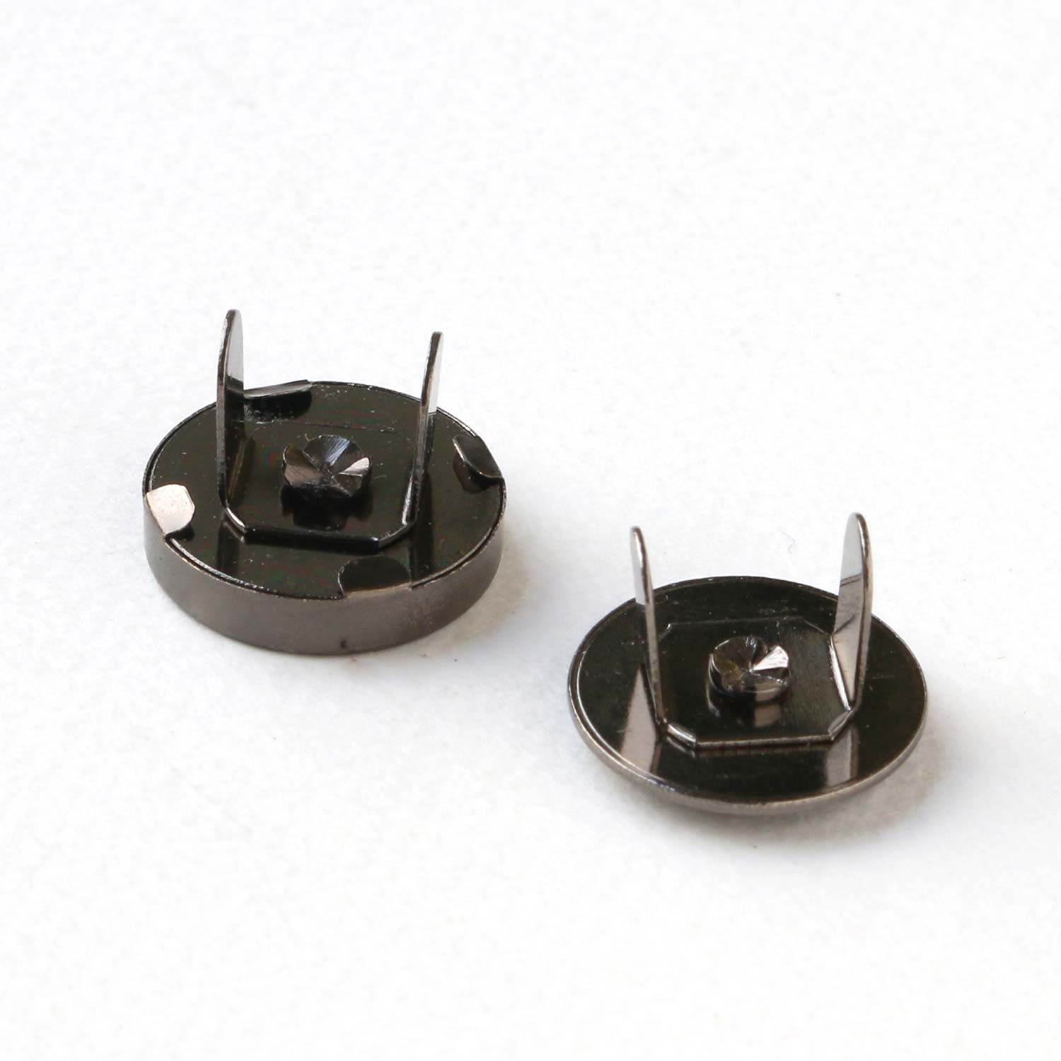 日本紐釦貿易 差し込みタイプ 14mm ブラックニッケル イブシ 10組入 SM11-BN-10 (ご注文単位1束)【直送品】