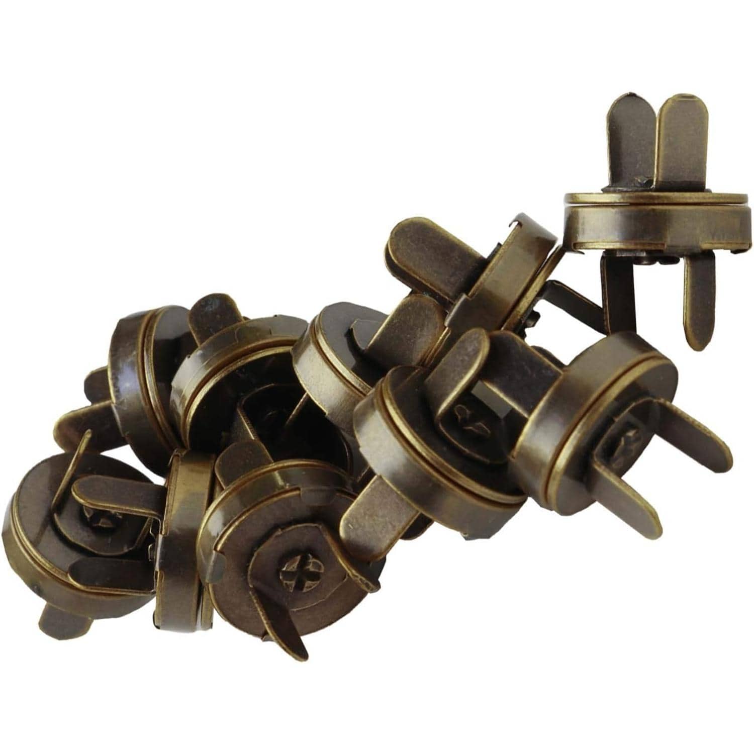 日本紐釦貿易 差し込みタイプ 18mm アンティークゴールド 10組入 SM12-AG-10 (ご注文単位1束)【直送品】